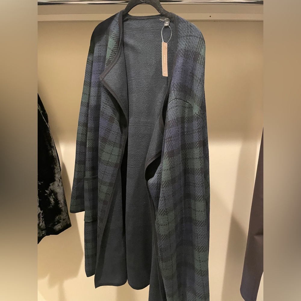 J. Crew plaid coat